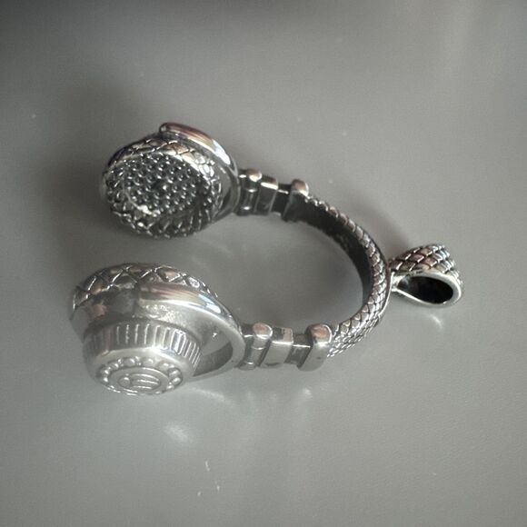 Headphones D.J. Stainless Steel Pendant 24 Inch Chain Necklace Men’s Vintage - Picture 2 of 7